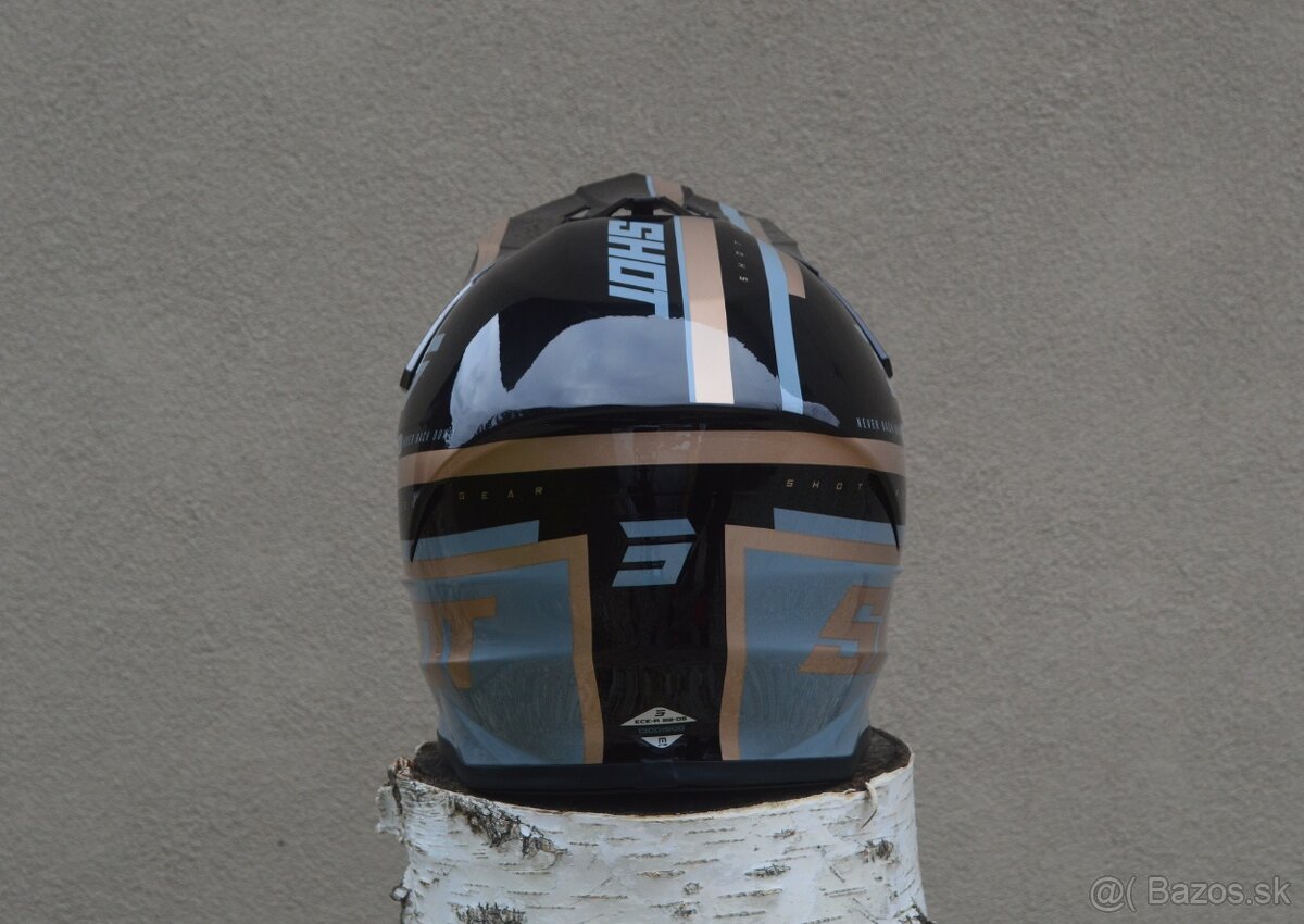 Predám helma prilba zrka.okuliare shot čierno šedá - 2
