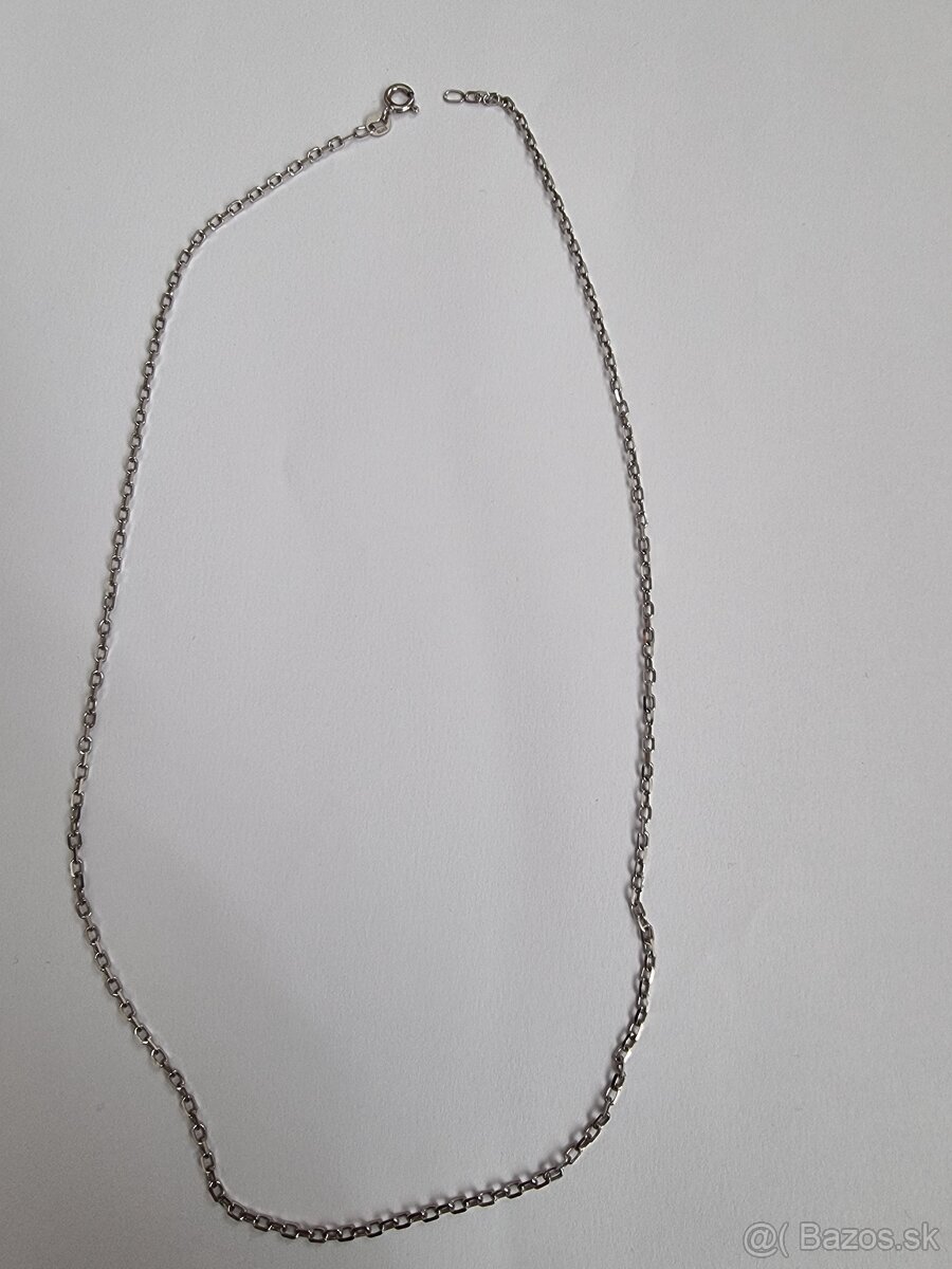 Strieborná retiazka 50cm - 2