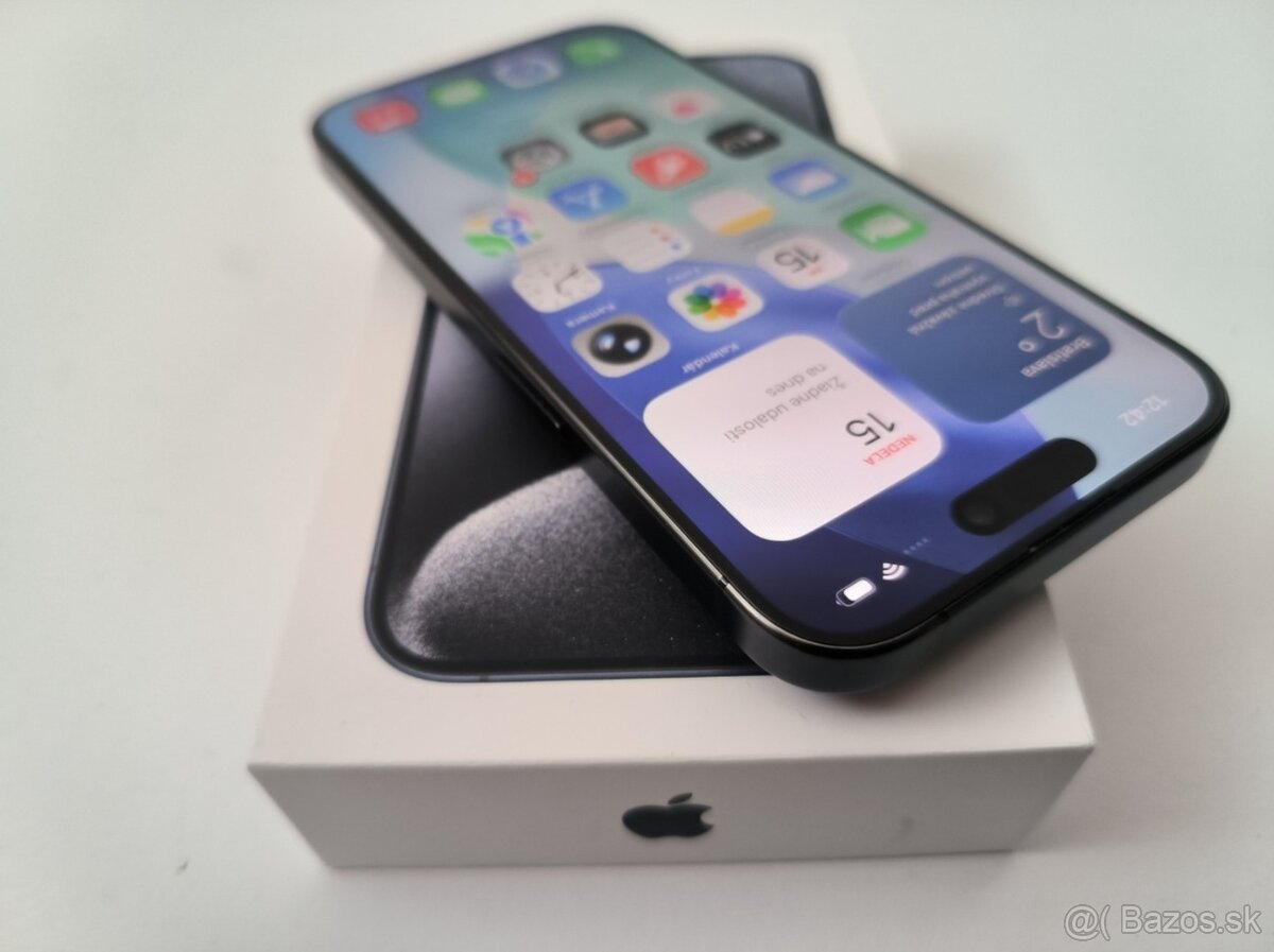 apple iphone 15 PRO 128gb Blue 100% Batéria - 2