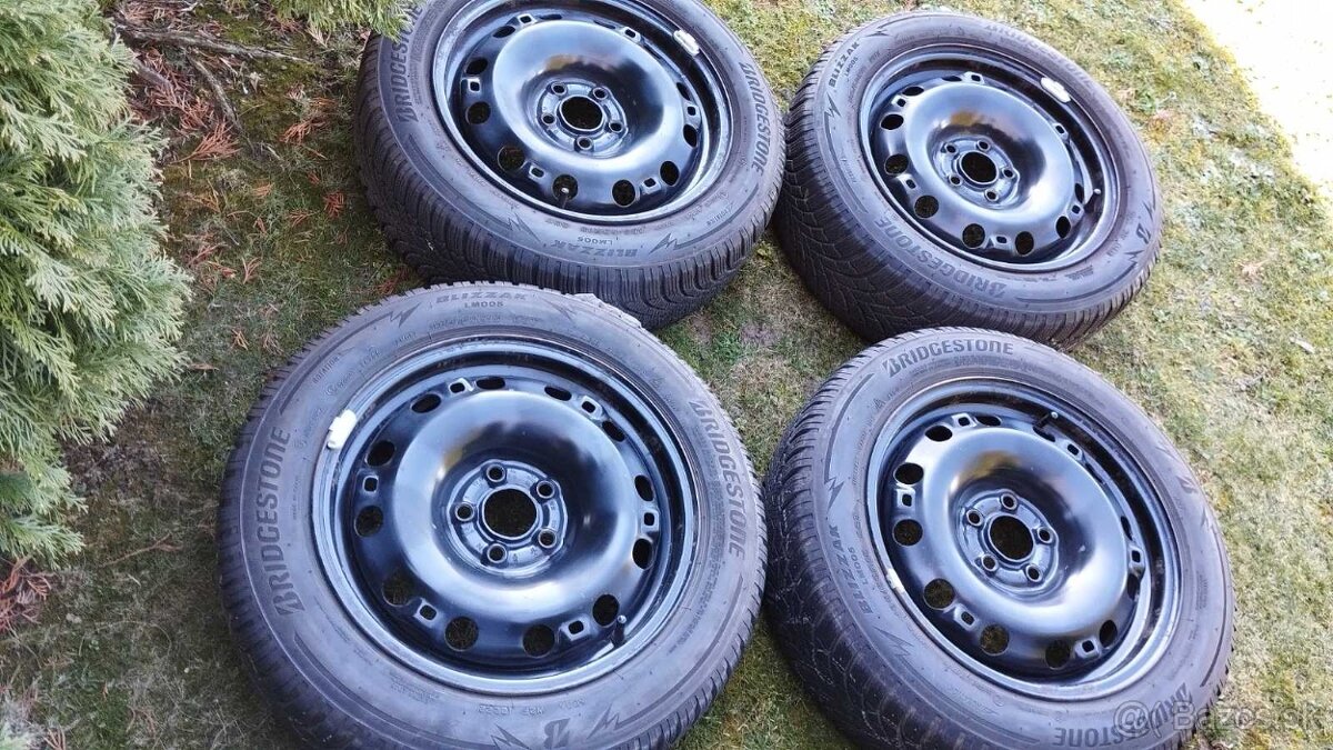 Sada diskov 5x100 pneu.BRIDGESTONE 185/60R15 88T - 2