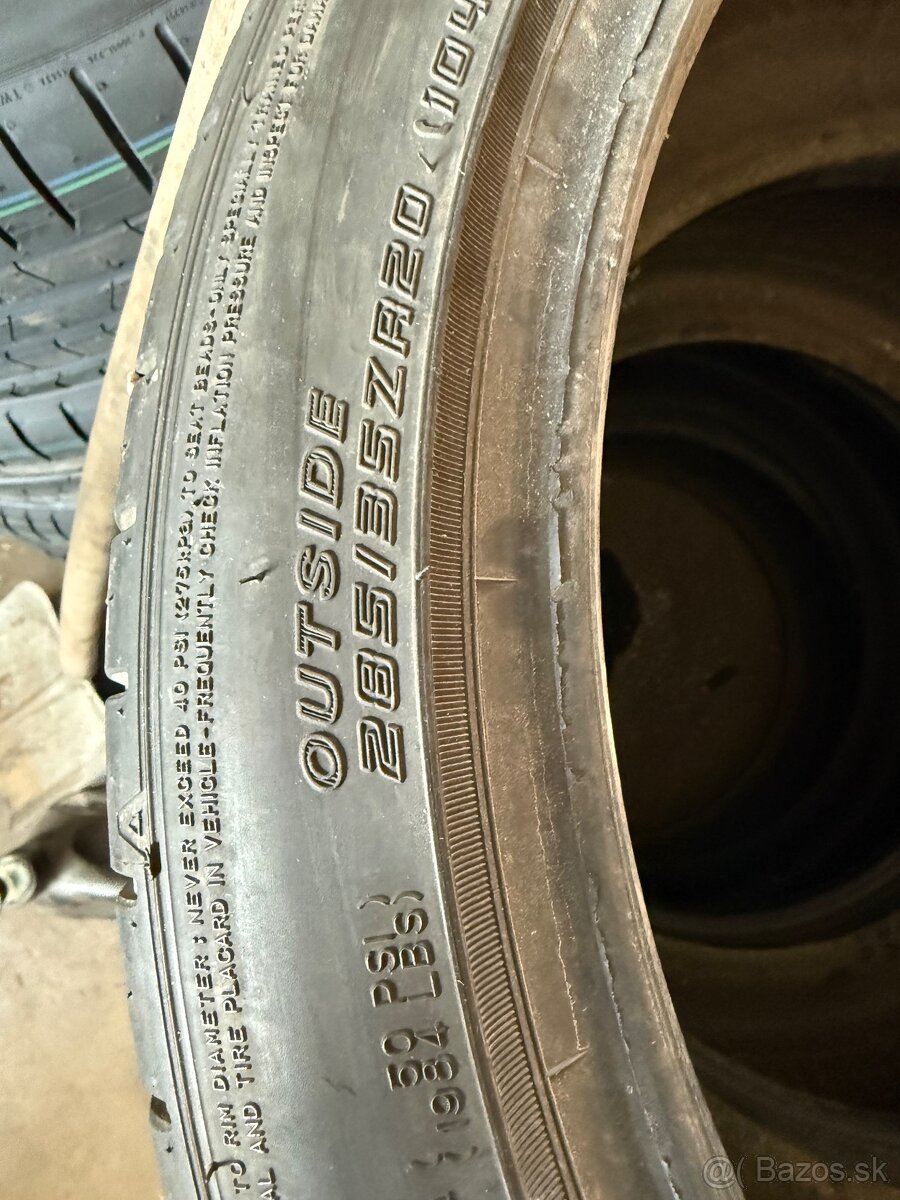 285/35 R20 a 265/40 R20 letne - 2