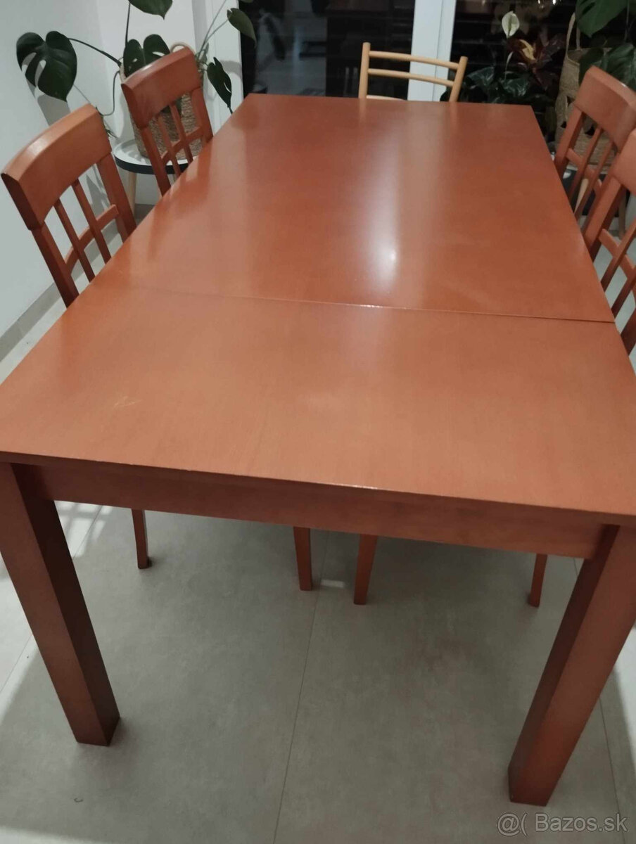 set stôl a stoličky a sekretár - 2