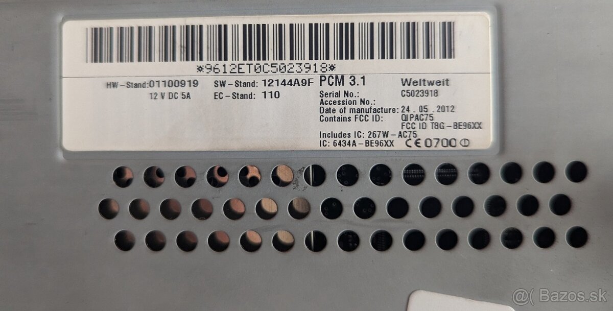 Predám navigáciu Porsche PCM3.1 BE9612 pre 991 Boxter Cayman - 2