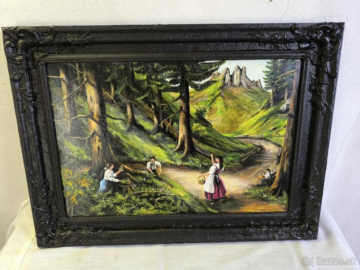 Stará olejomaľba - 2