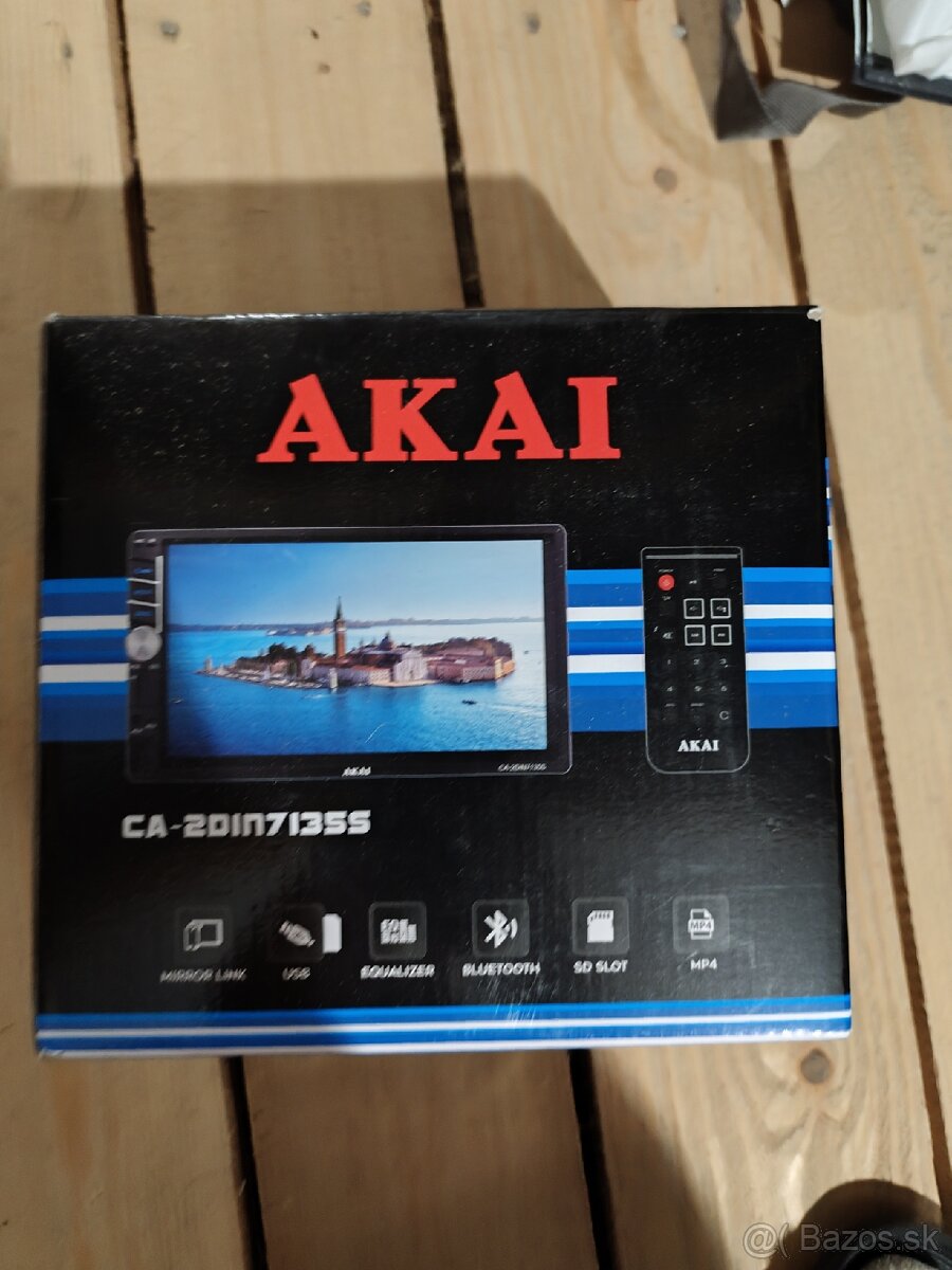 Nefunkčné autorádio 2din Akai - 2