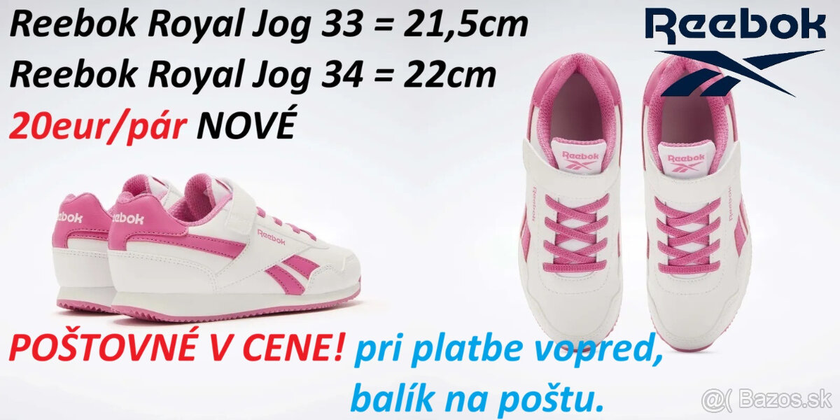Reebok Royal Jog, Poštovné v cene - 2