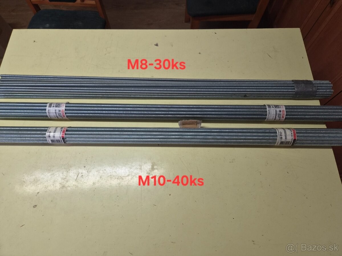 Zavitova tyč m8 m10 - 2