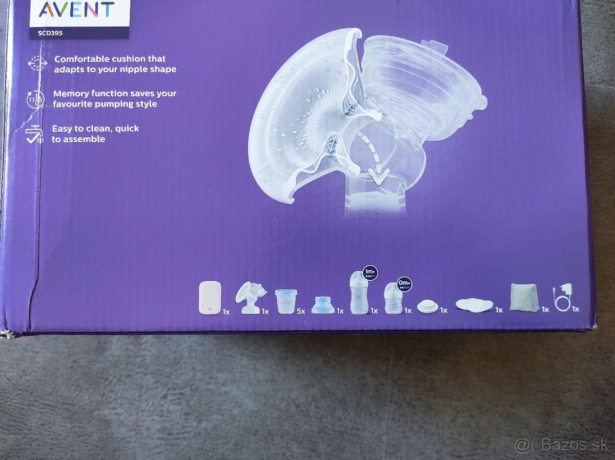 Philips AVENT Odsávačka mat. mliea elektronická Single sada - 2