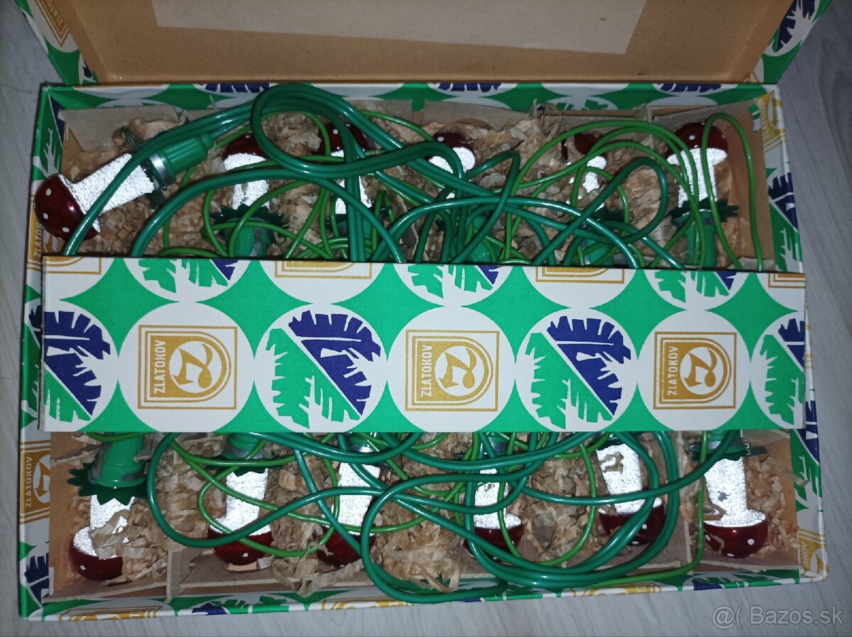 RETRO #Vianočné svetielka - hríbik, r.1988 - 2