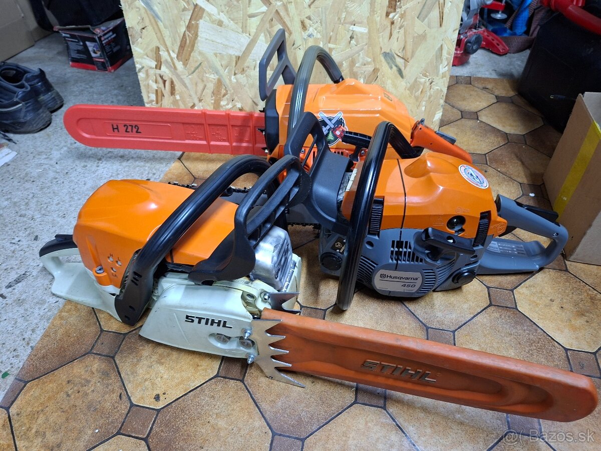 Predám pily, Stihl MS391, Husqvarna 272XP, Husqvarna 450 X-T - 2