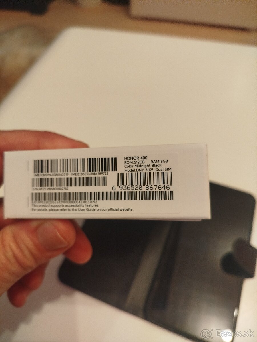 Honor 400 ROM512 RAM8GB black - 2