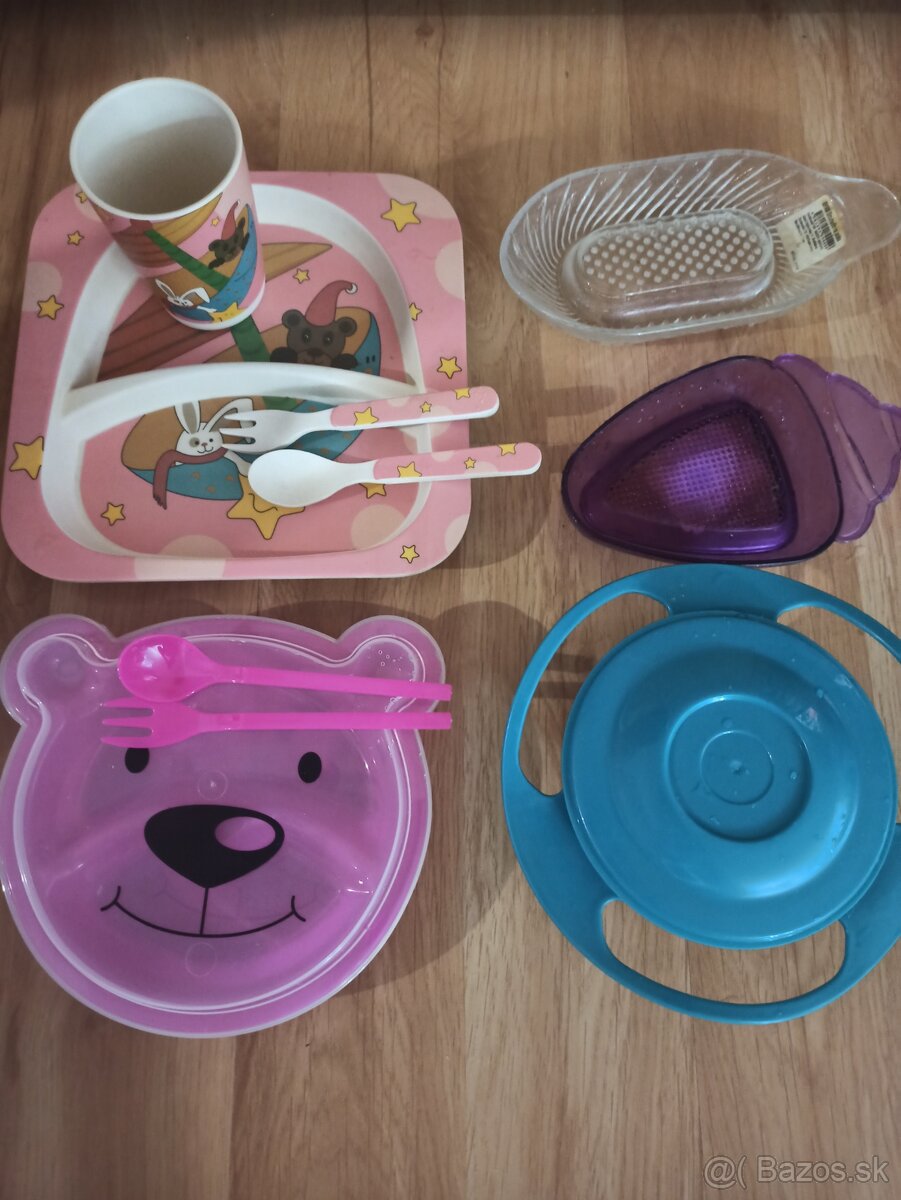 Tanieriky s príborom, miska, struhadla - 2