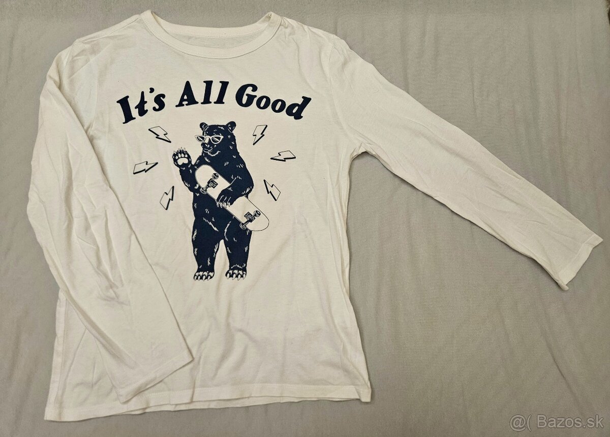 Tričká s dlhým rukávom vel.146/152 - 2