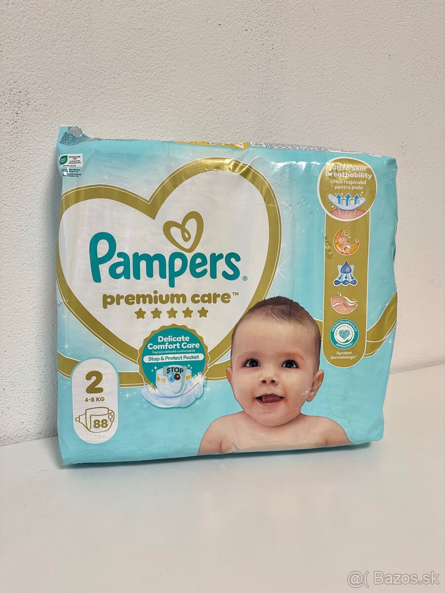 Pamper premium care veľ. 2 - 88 ks - 2