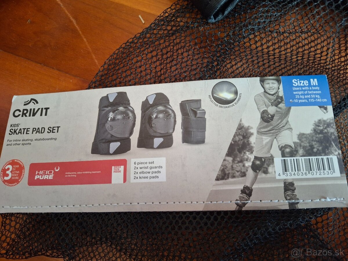 KORČULE OXELO veľ. 29-32 + chrániče veľ.M - 2