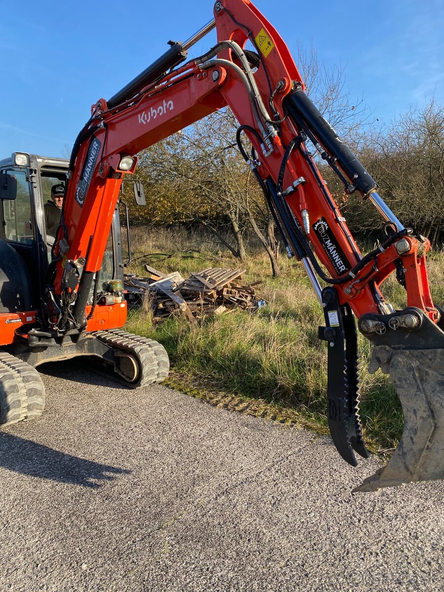 Hydraulicky pridržiavač , pridržovač , thumb , palec drapák - 2