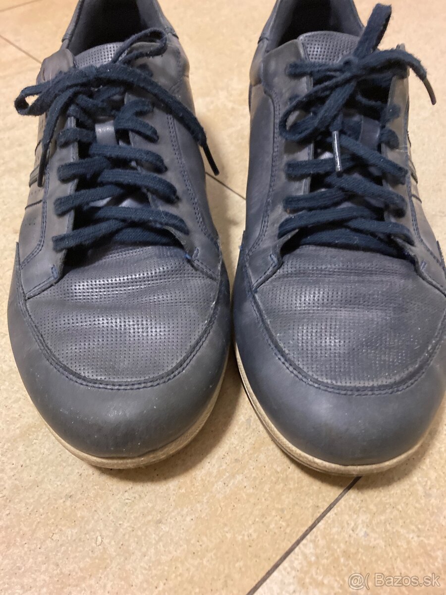 pánske modrosivé mokasíny - 2