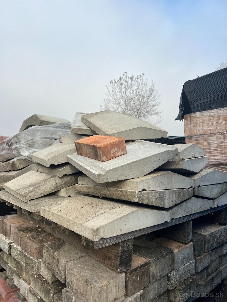 Betónové striešky na plot - 2