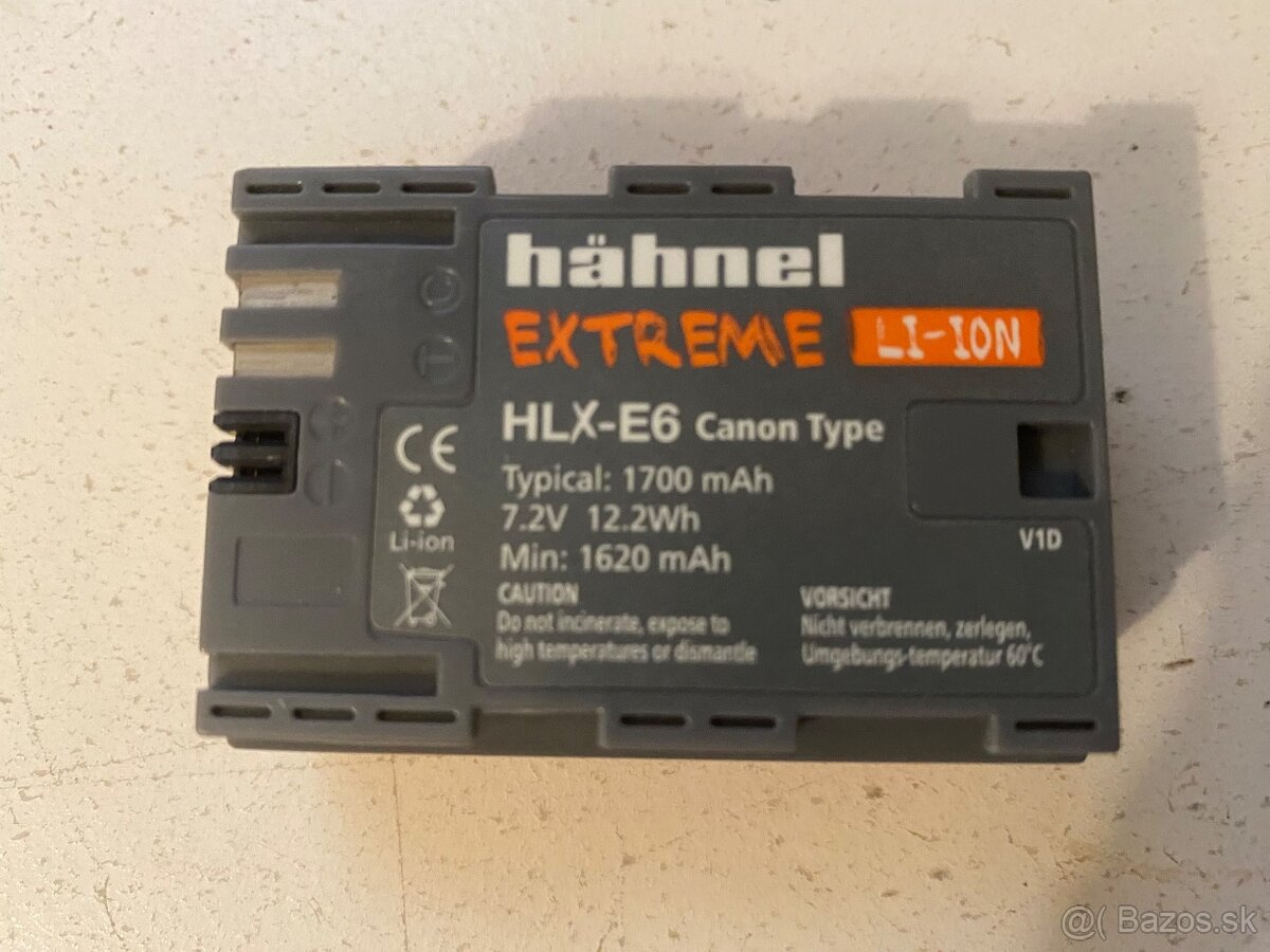 Batéria pre Canon LP-E6 Hahnel Extreme + Packeta zdarma - 2
