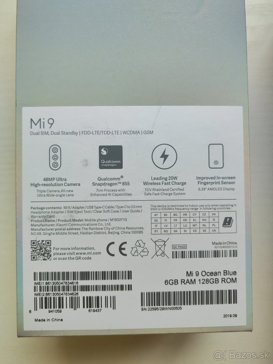 Xiaomi Mi 9 6 / 128 GB Ocean Blue - 2