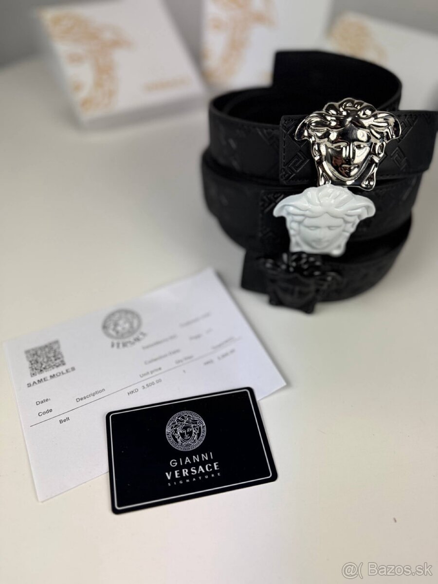 Kožený opasok Versace - 2