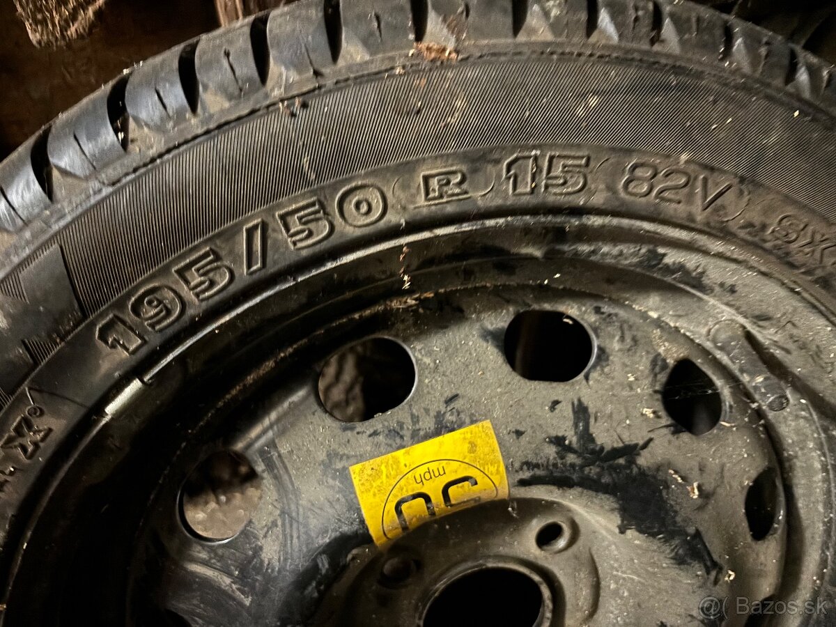 Dojazdové koleso - rezerva 4xR15 - 2