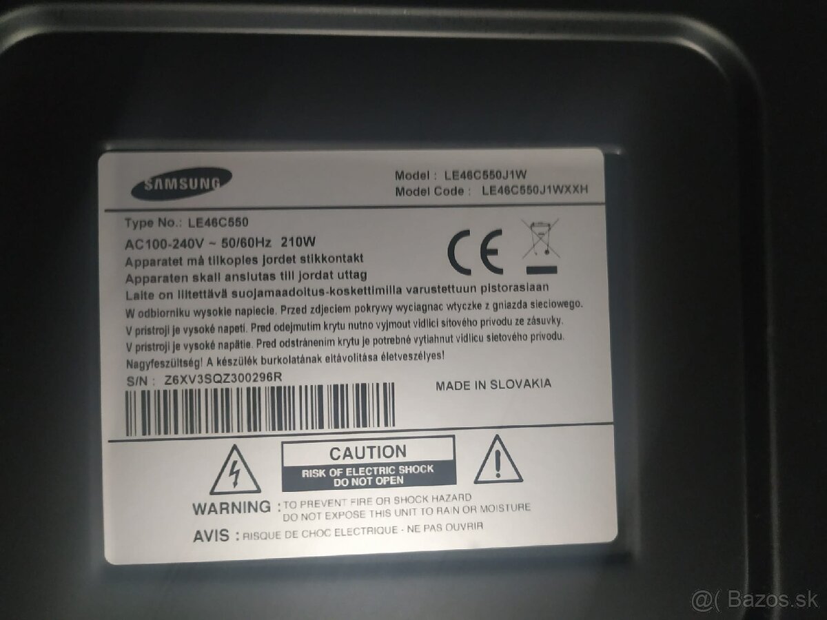 Predám 46" LCD TV Samsung – plne funkčný - 2