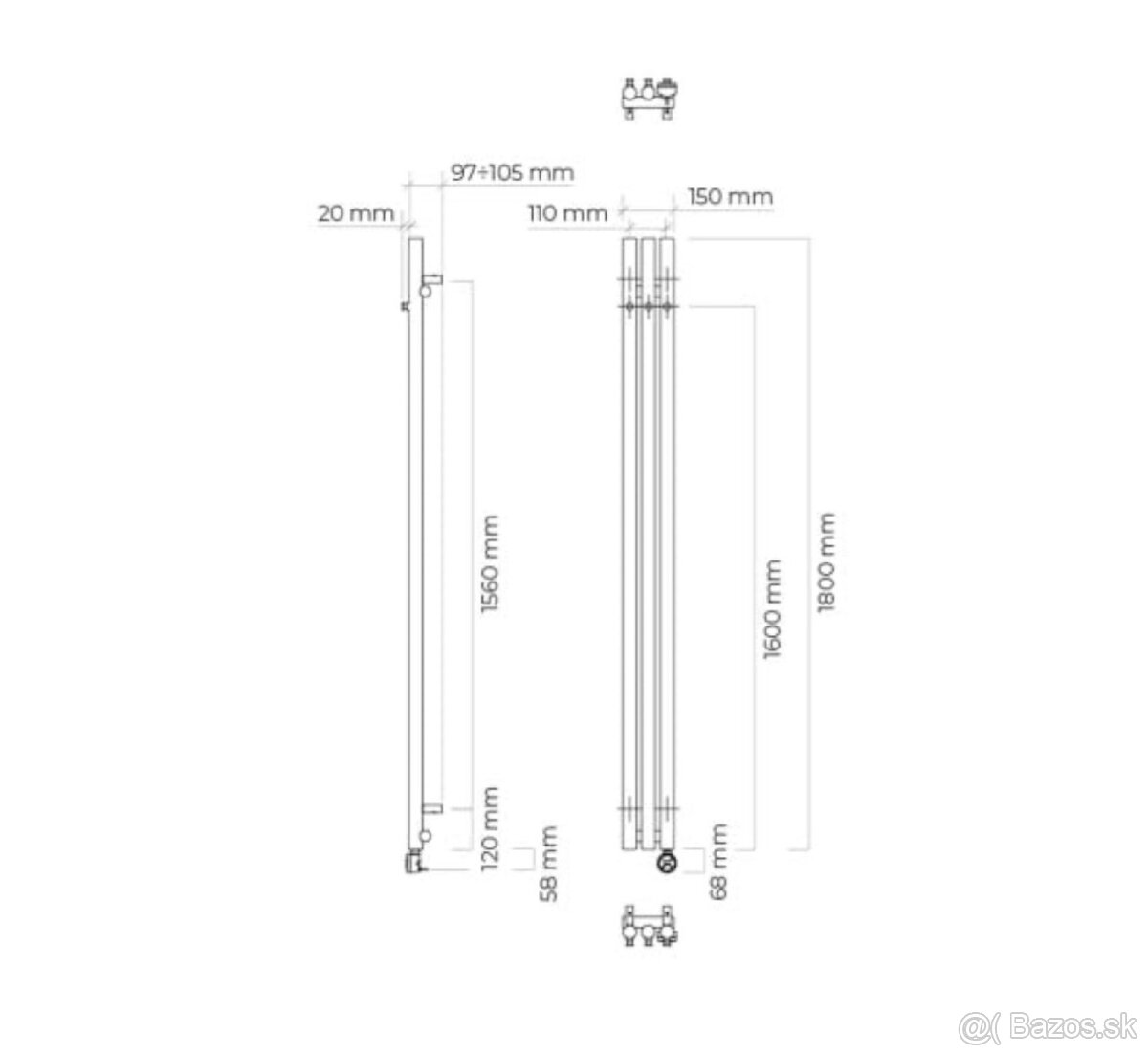 Oltens Stang elektrický radiátor - 2