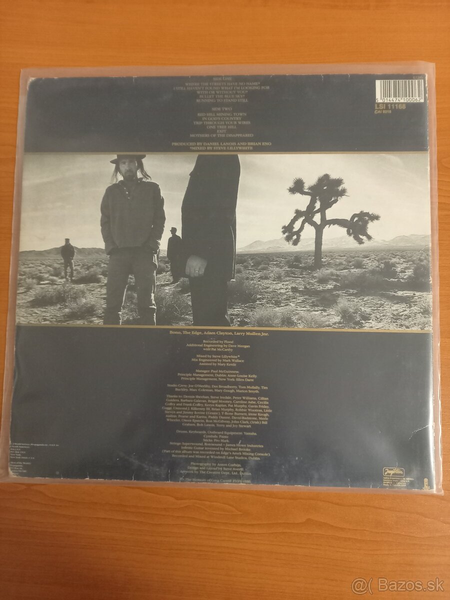 Predám LP-U2-The Joshua Tree - 2