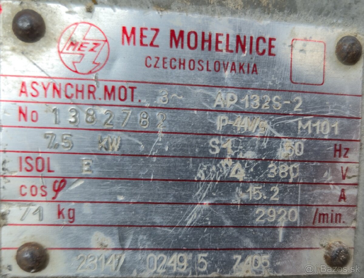 Elektromotor 7,5 kW, 2920 ot./min - 2