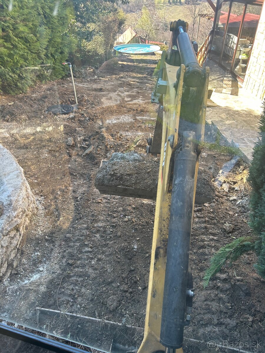 Výkopové práce minibagrom,autodoprava - 2