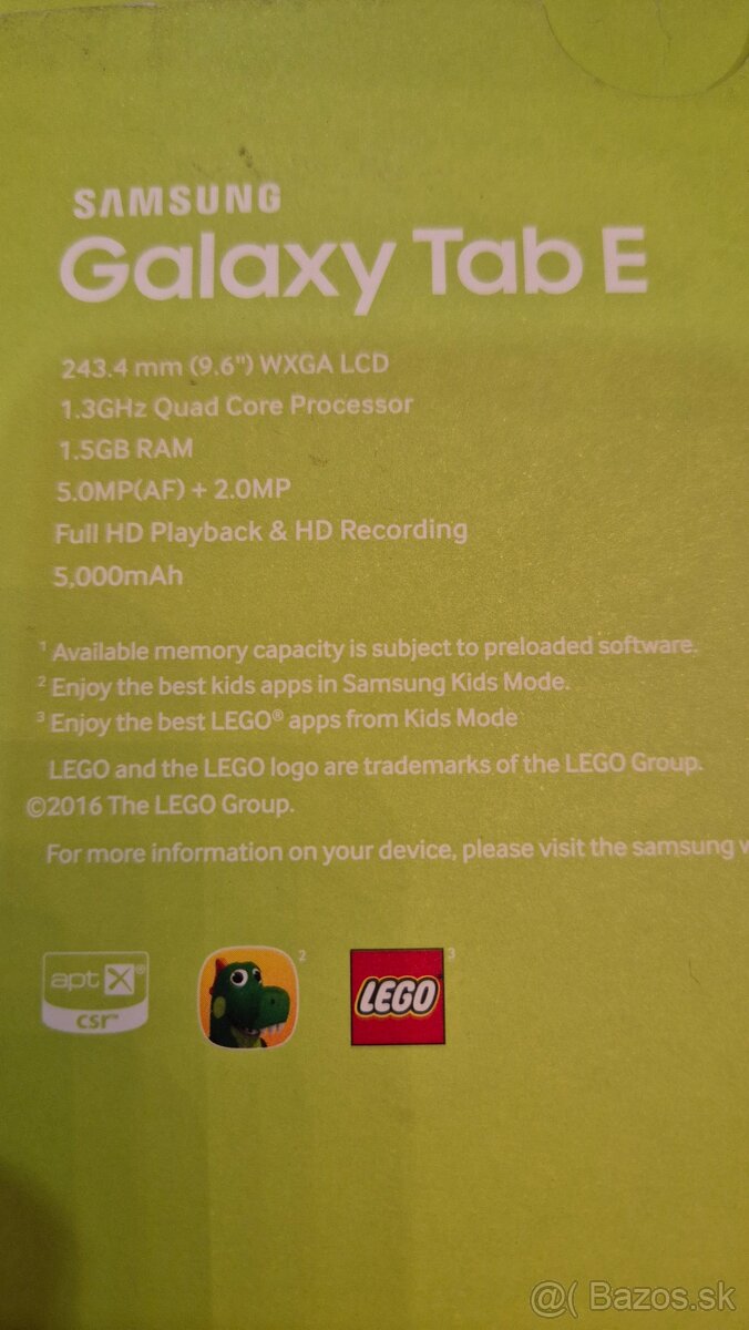 Samsung galaxy tab E - 2