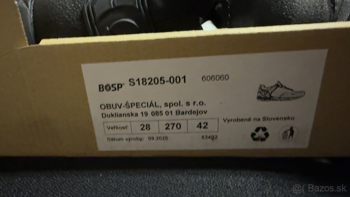 Bosp špeciálna obuv goretex čo.42 - 2