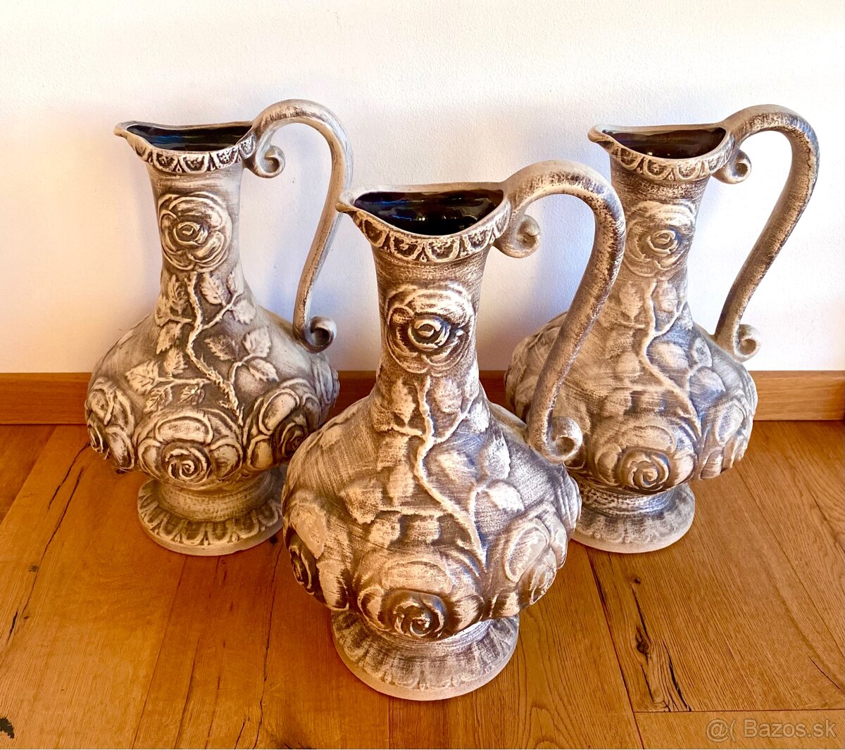 Staré velké vázy 3 kusy - 2