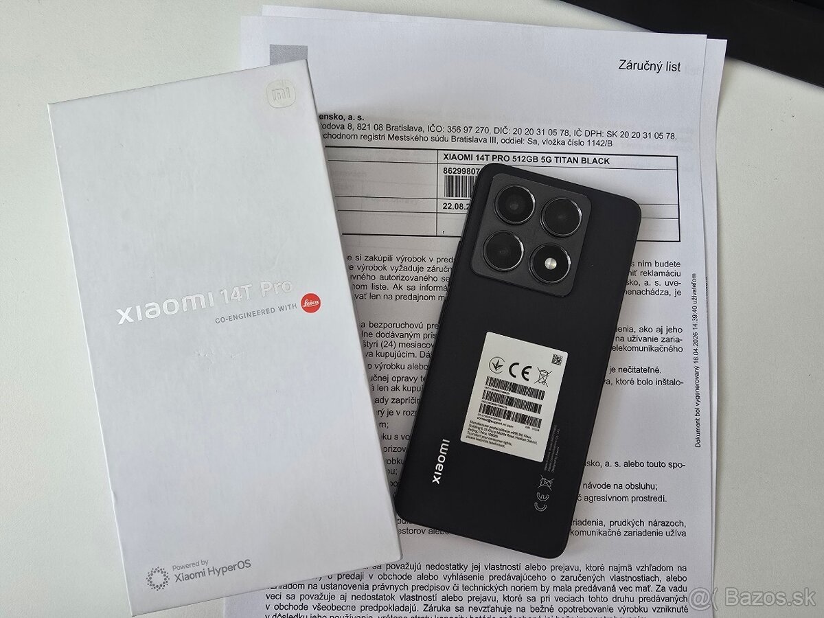 XIAOMI 14T PRO 512GB v záruke - 2