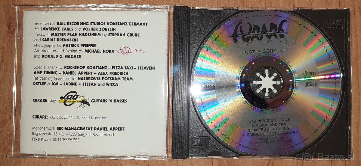metal CD - CURARE - Just A Scratch... - 2