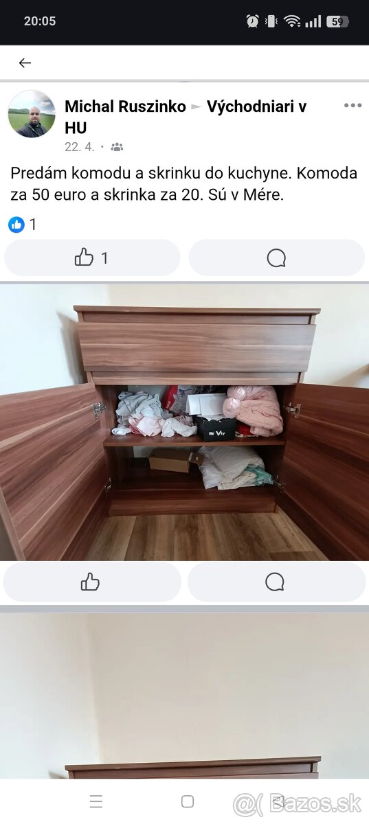 Predám komodu - 2