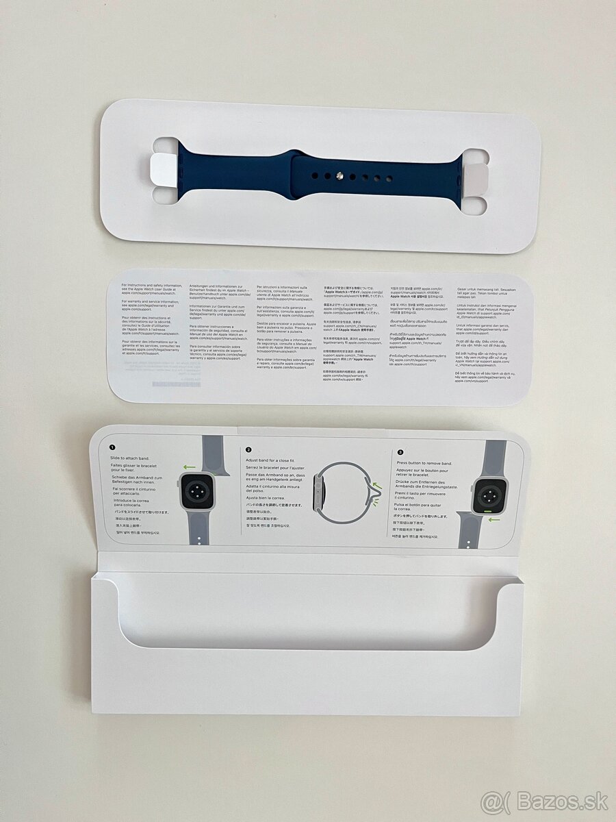 Apple Watch 45mm Storm Blue Sport Band - S/M - 2