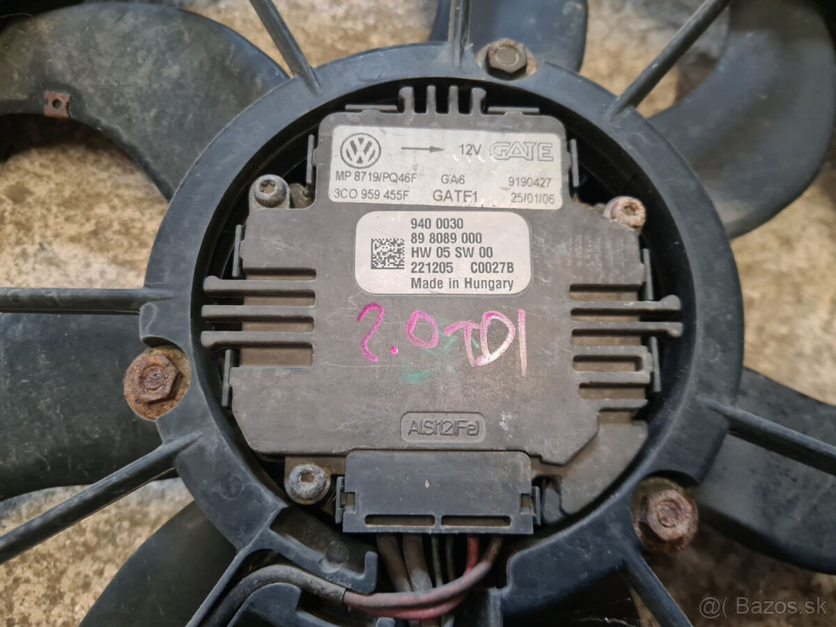 Chladiče, ventilátory VW Passat b6 - 2