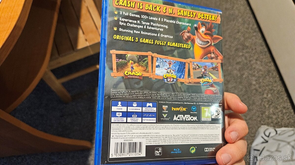 PS4 hra / Playstation 4 hra Crash Bandicoot N sane trilogy - 2