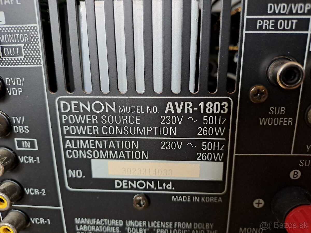 Denon AVR - 1803 - 2
