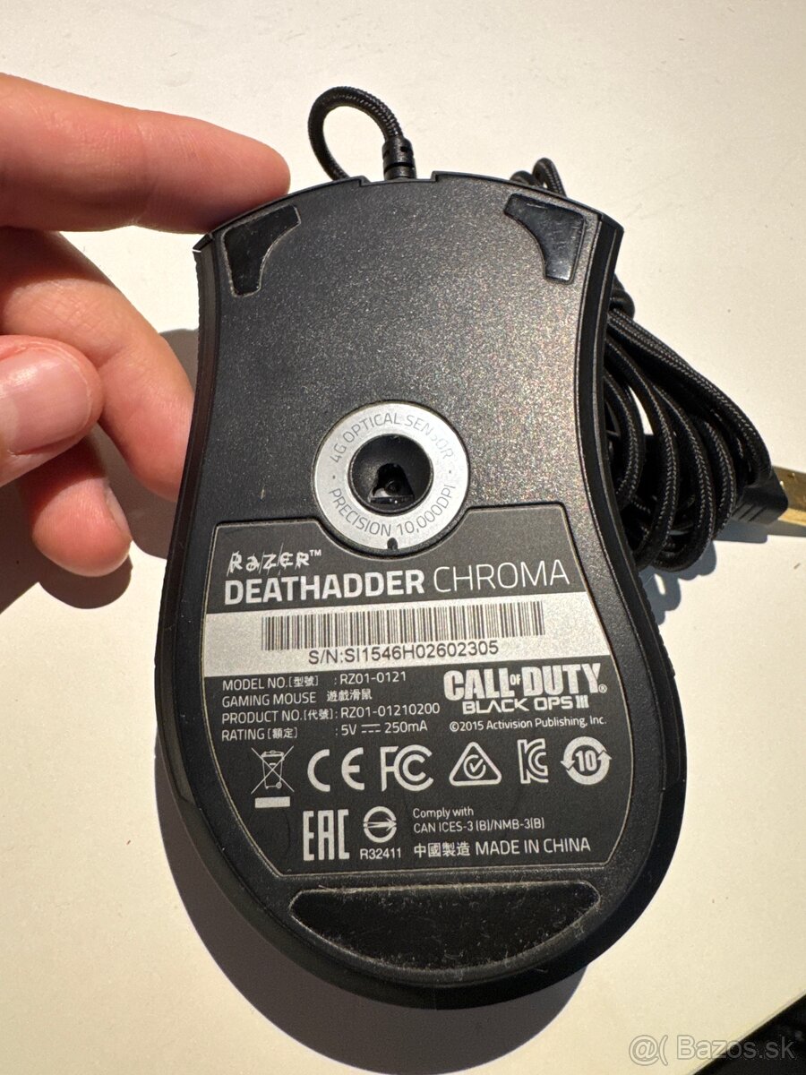 Predám hernú myš Razer – Call of Duty: Black Ops III edícia - 2