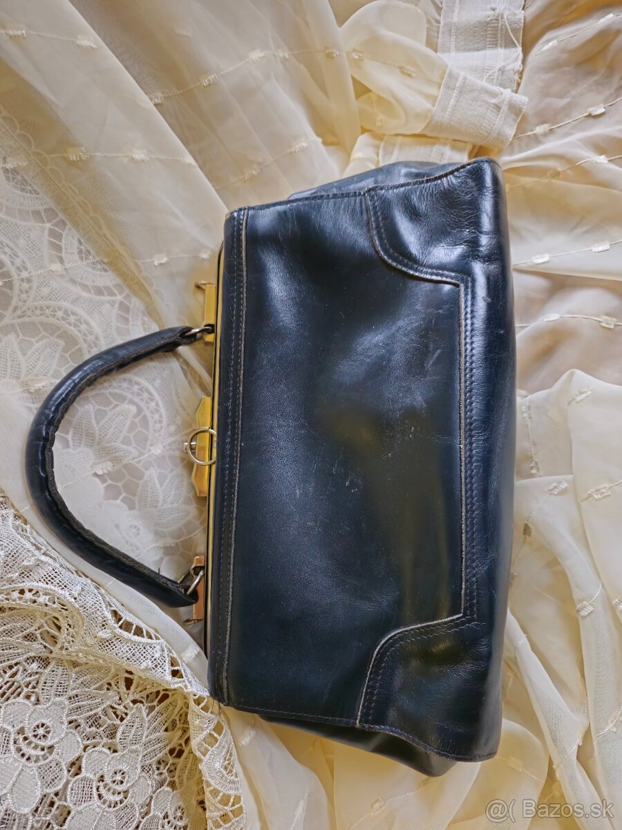 Vintage kožená kabelka - 2