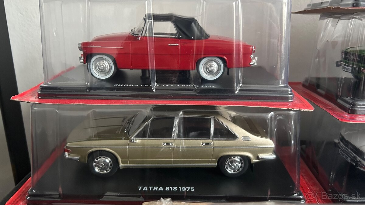 Modely osobné automobily Škoda, Tatra 1/24 - 2