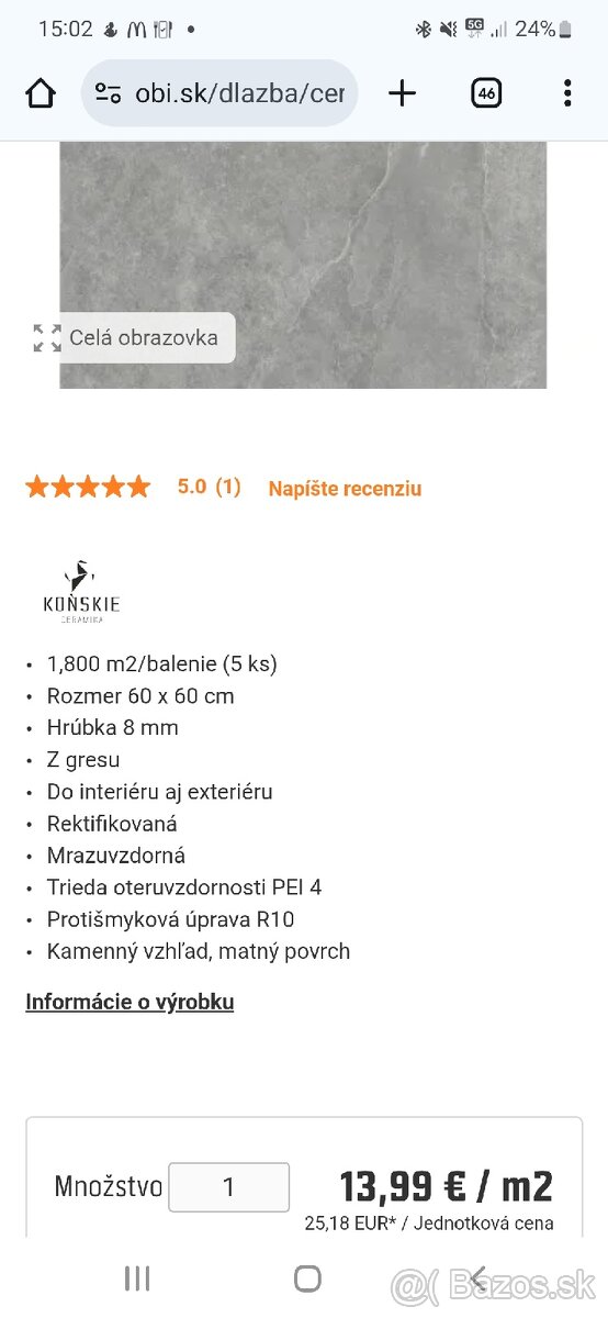 Predám obklad / dlažbu - 2