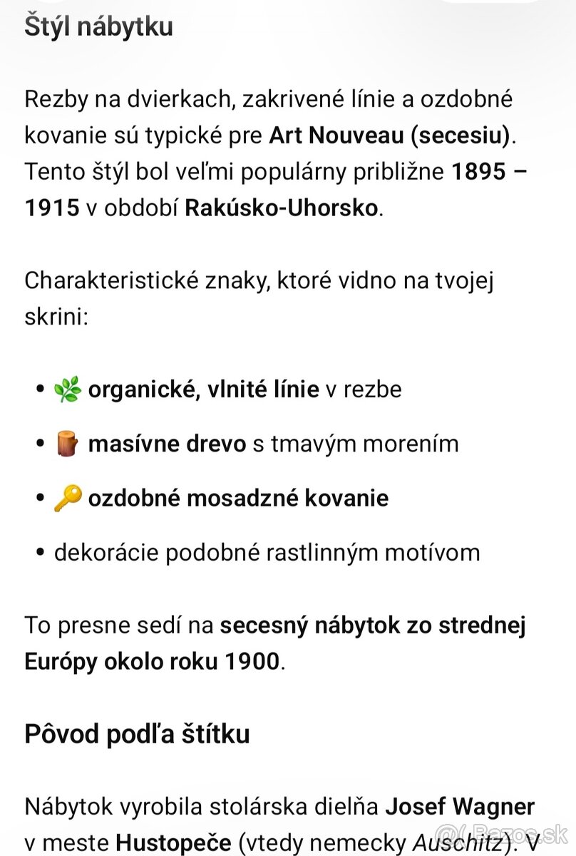 Starozitny nabytok - 2