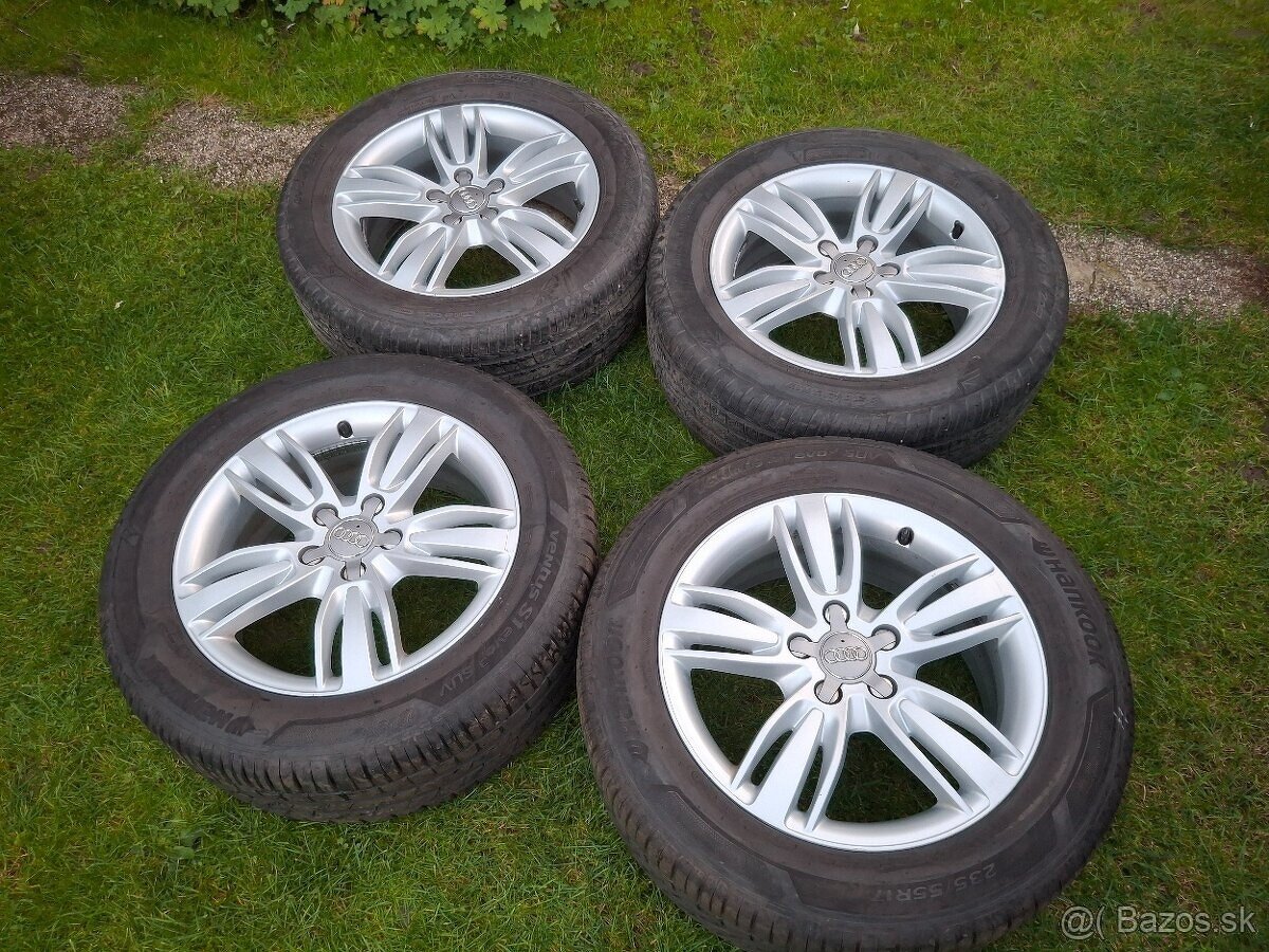 17" ALU 5x112 orig. Audi + letné 235/55 r17 - 2