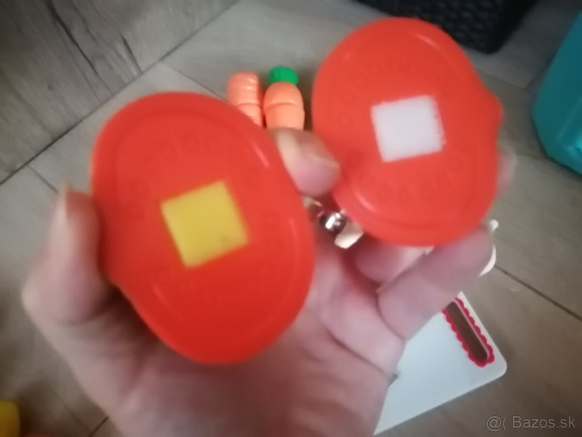 Plastová zelenina a ovocie so suchým zipsom - 2
