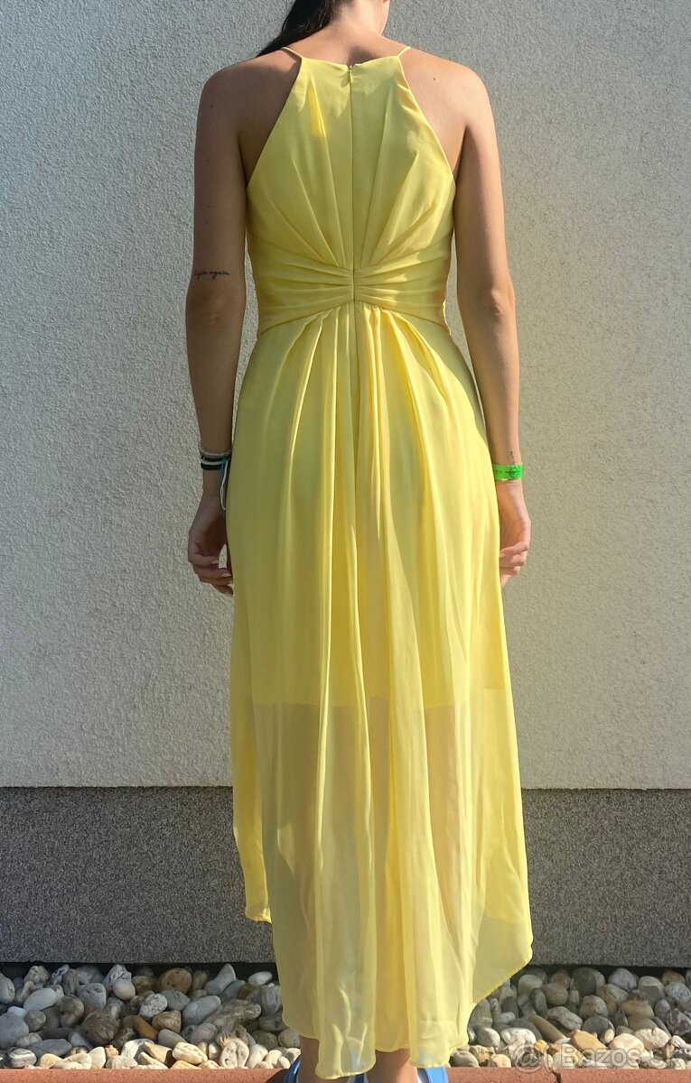 Spoločenské šaty žlté - 2