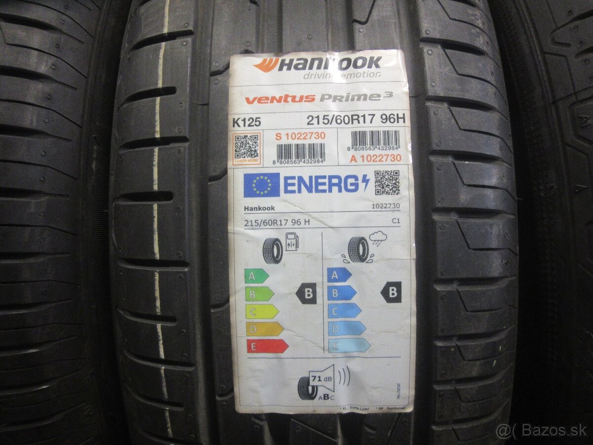 Nové letné pneumatiky 215/60R17 Hankook - 2